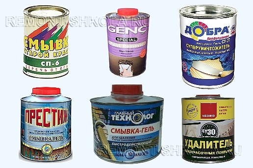 Средства удалители краски